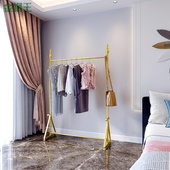 轻奢衣帽架落地卧室内挂衣架客厅转角进门少女风床头服装 晾晒衣架