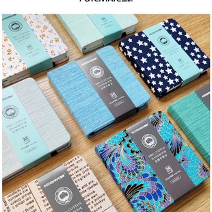 遵爵风琴本 正方形手工手账本水彩本 黄铜夹子 布面纯棉本子