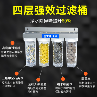 鱼缸过滤器三合一净水循环静音外置壁挂式生化系统鱼池滤水桶神器