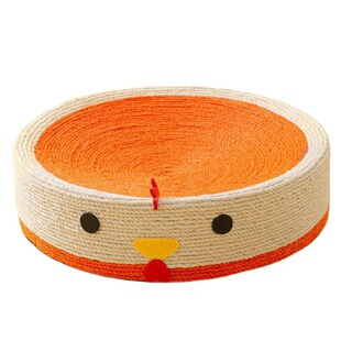 天然剑麻猫抓板耐磨不掉屑麻绳圆形猫窝猫抓板一体四季通用猫玩具