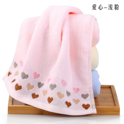 5条装 祝海柔软纯棉洗脸毛巾吸水加厚男女家用结婚成人全棉大面巾