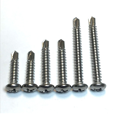 盘头不锈钢410燕尾钉圆头十字自攻自钻强攻钉M4.2 M4.8钻尾螺丝钉
