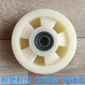 重型568寸万向轮板车小推车定转向带刹车尼龙轮手推车拖车脚转轮