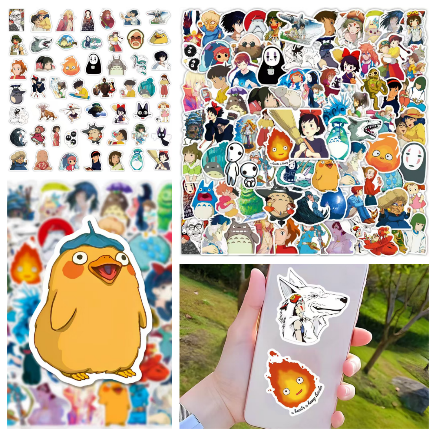 50张治愈系宫崎骏卡通动画贴纸