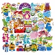 Disney Stickers Toy 50张PCS Story Lotso Anime Decal皮克斯卡通贴纸diy手账本行李箱电动车儿童环保贴画