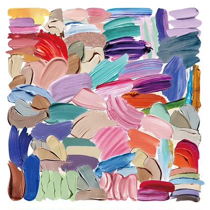 60张艺术调色盘创意卡通贴纸装饰手机电脑水杯笔记本手账素材充电宝桌面相框画板头盔储物盒收纳柜防水贴纸