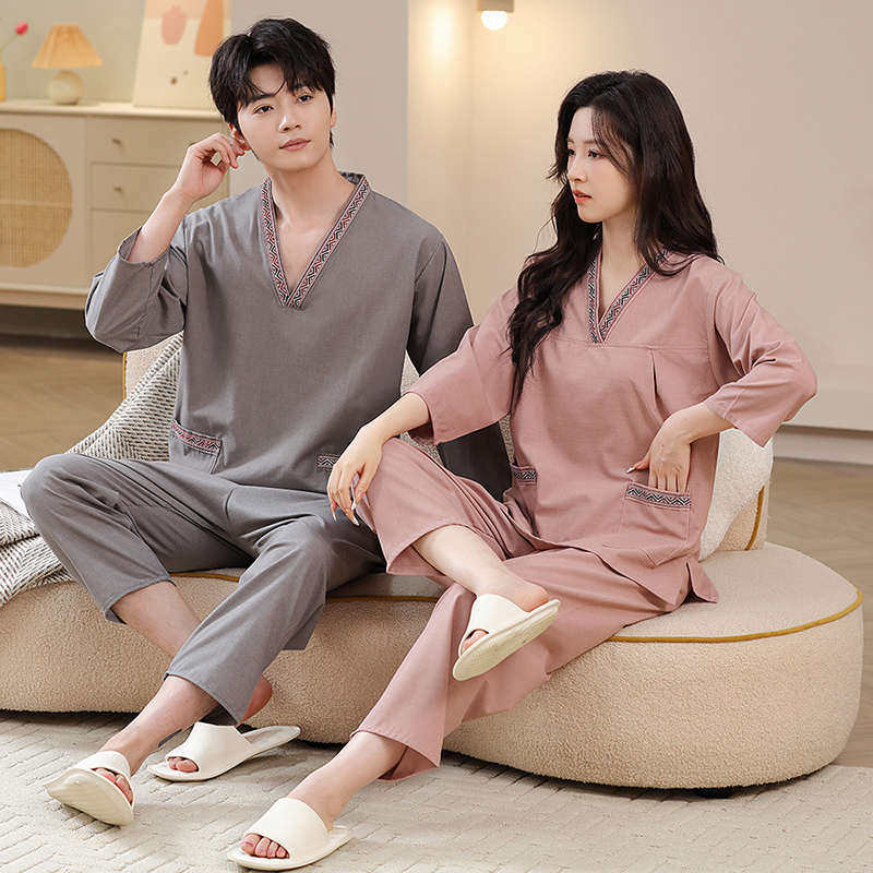 【长袖长裤】汗蒸服女高档贡麻男大码桑拿按摩服足疗洗浴家居睡衣,居家布艺,汗蒸服,淘宝优惠券,粉丝福利购,淘宝优惠卷