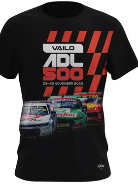 元旦澳大利亚VAILO Adelaide 500跑车运动男赛车短袖加大码T恤