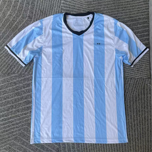 特价Argentina阿根廷国家足球队男 V领速干透气足球短袖球衣T恤