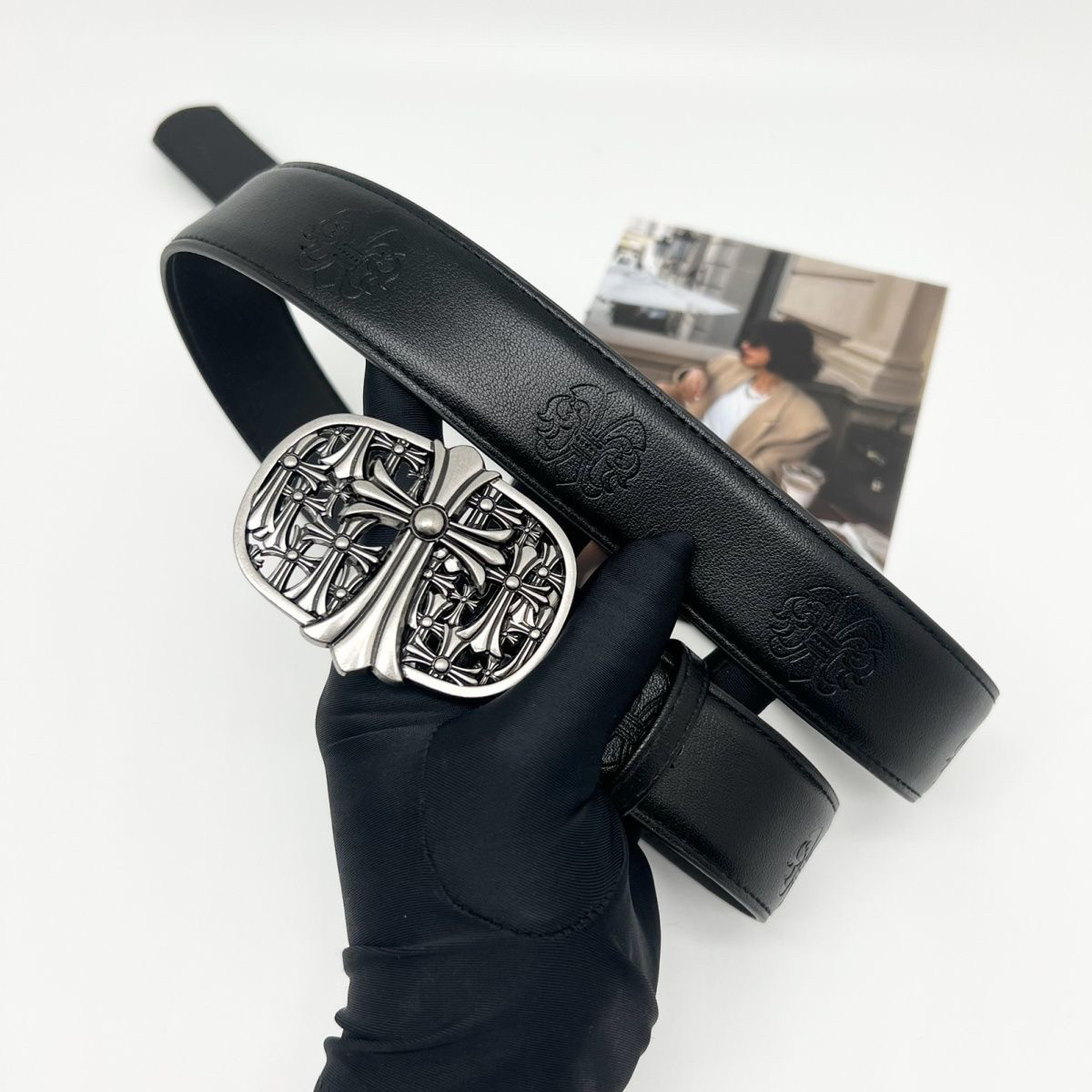 thumbnail for Joker Produces American Retro Niche Colorful Cross Vine Pin Buckle Belt for Women