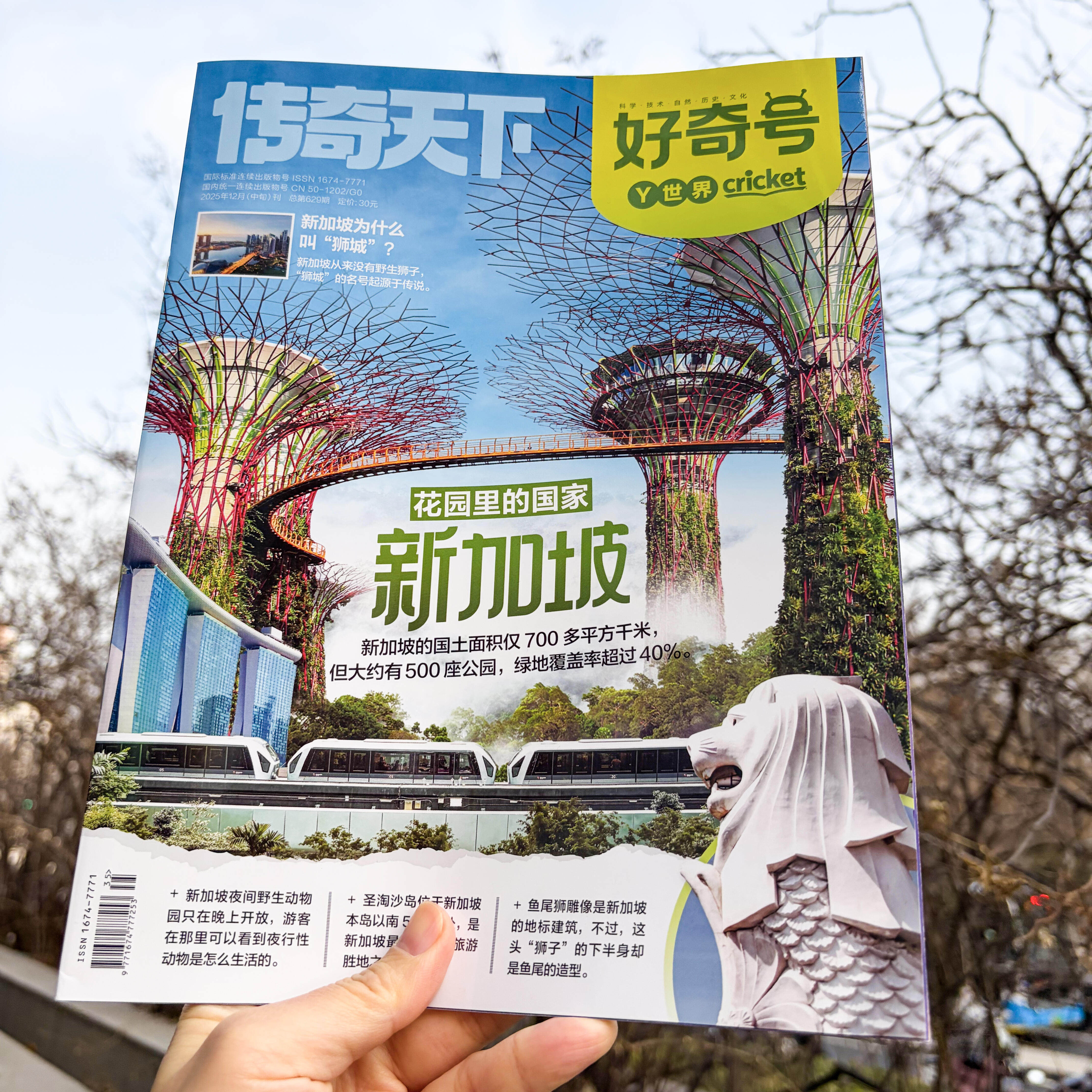 好奇号2025年12月新加坡专题好奇号2025杂志过刊往期24年过刊新刊2026年订阅好奇号传奇天下6-12岁青少年中小学生课外阅读科普杂志