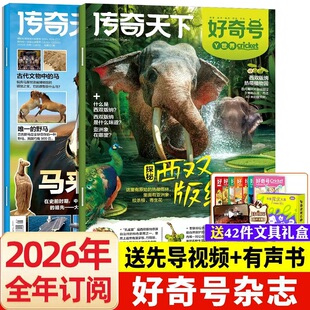 好奇号杂志2026年订阅全年1/2月新刊2025年过刊清仓往期好奇号传奇天下杂志米兰中国高铁6-12岁小学生科普文化百科五六年级课外书