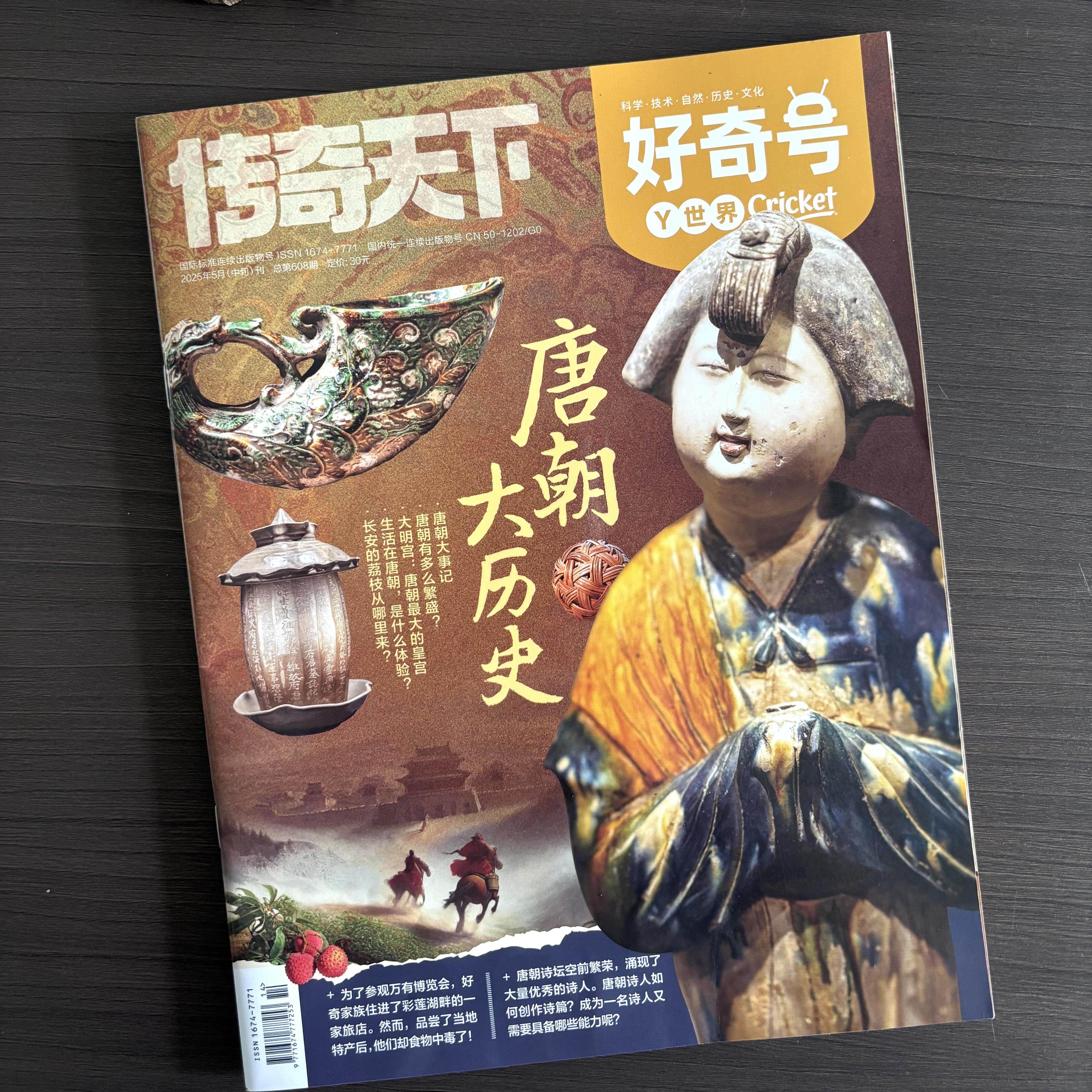 【大历史专题】好奇号杂志2025年过刊传奇天下唐朝重庆洛阳西安大历史山西古建筑城市百科过刊清仓6-12岁青少年中小学生课外阅读