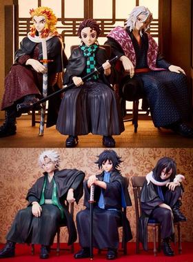 鬼灭之刃 炭治郎 富冈义勇 伊黑小芭内 不死川实弥 aniplex 手办