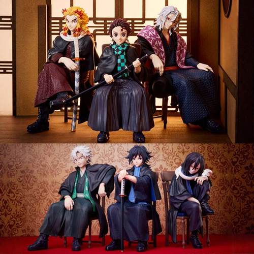 鬼灭之刃 炭治郎 富冈义勇 伊黑小芭内 不死川实弥 aniplex 手办