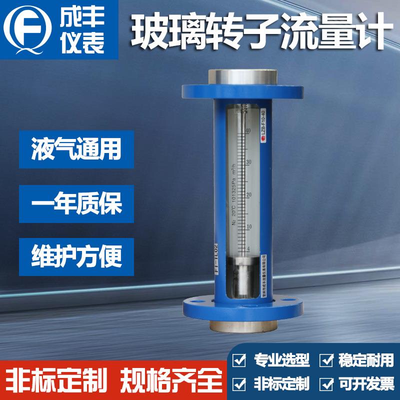 F10-50玻璃转子流量计浮子流量计304不锈钢接头测气体液体好