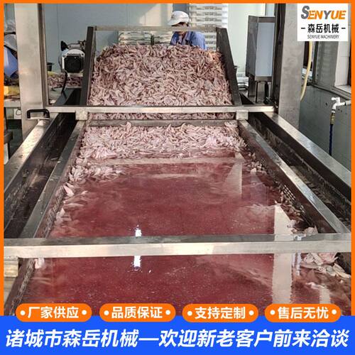 鸭翅鸡爪气泡清洗机防破损柔性处理可定制产线方案十多年工厂直供