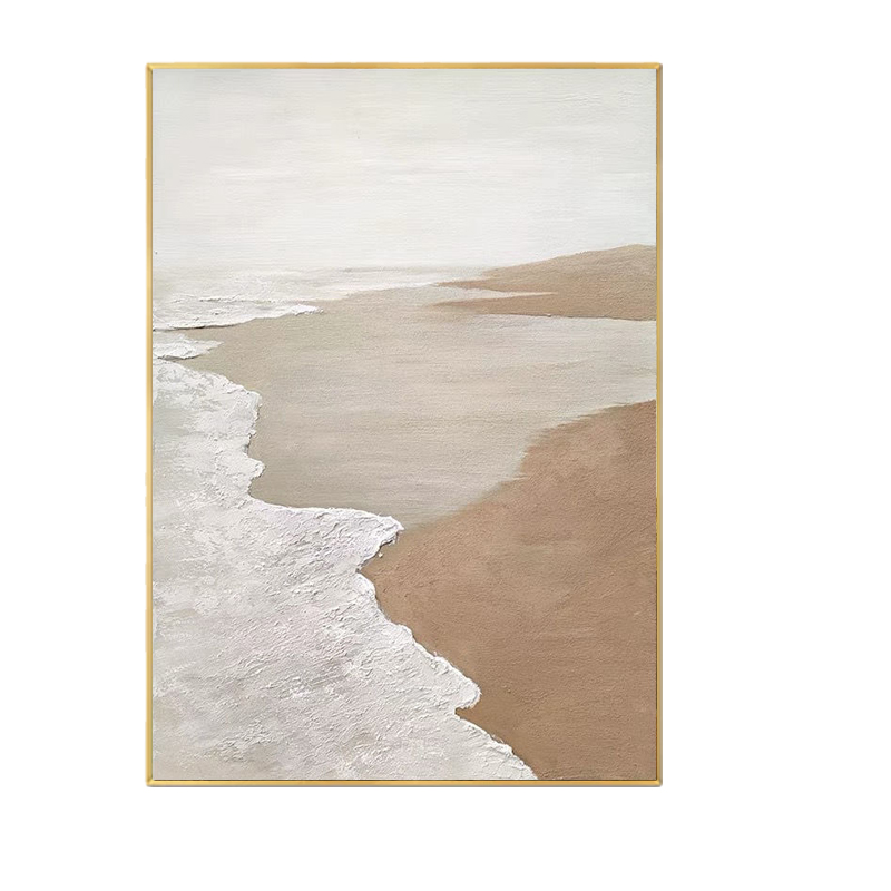 厚肌理极简抽象装饰画手绘油画立体大幅沙发背景墙落地画玄关挂画图片