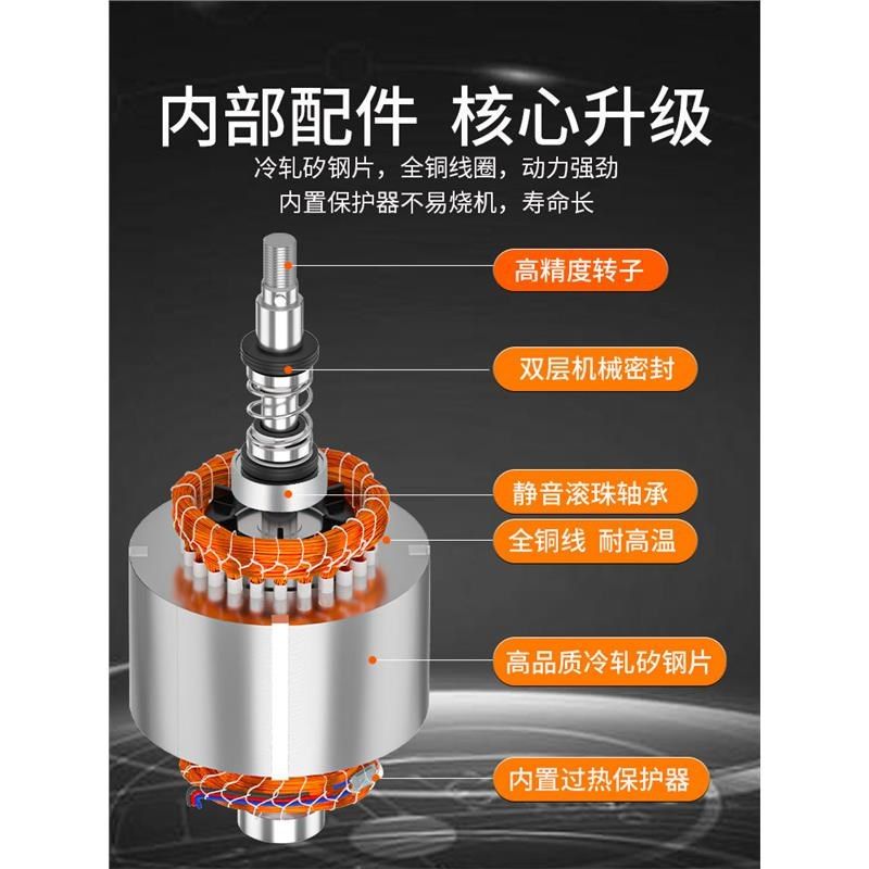 排污泵河里抽水泵大功率型农用灌溉污水泵不锈钢潜水泵220v高扬程