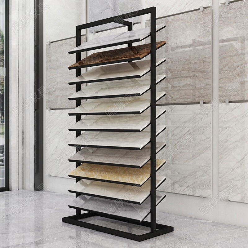 瓷砖展示架石材样品展示架陶瓷展架陈列架木地板铝扣板货架门板色