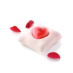 tangba堂巴 15连爱心抱枕慕斯蛋糕模 6件套 方形心形枕头慕斯模具