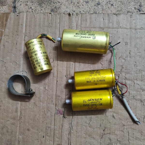 丹麦 JENSEN 古老电容  1000WVDC 1UF--议价商品