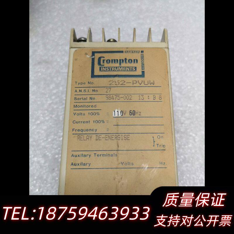 Crompton电压保护继电器 252-PVUU � 型号：询价