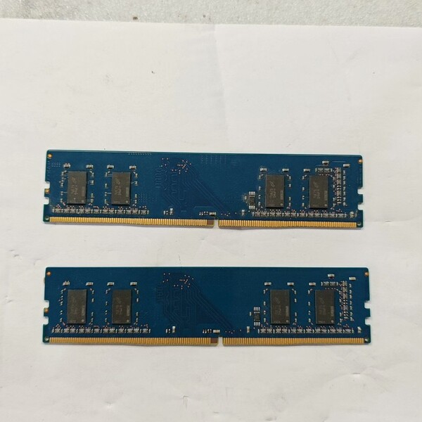 两条Ramaxel DDR4 4GB内存条，蓝色PCB，型号--议价商品