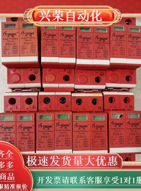 ZGS-C中光防雷击直流浪涌保护器2P,8个，图上实物，
