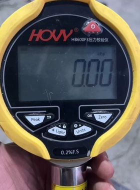 议价HOVY HB600F3压力校验仪，0-100kPa量程，精