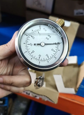 液压表RCHG G63-1-06，0-10bar G1/4B