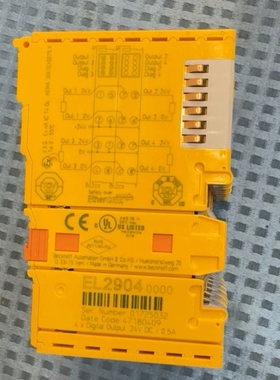 议价倍福BECKHOFF EL2904安全模块，黄色外壳，成色漂维修