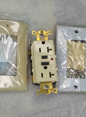 议价全新荷宝HUBBEL漏电保护插座