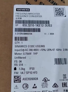 [议价可修]6SL3210-1KE12-3UB2 变频器