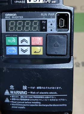 议价原装拆机变频器3G3MX2-AB004-E，成色如图，