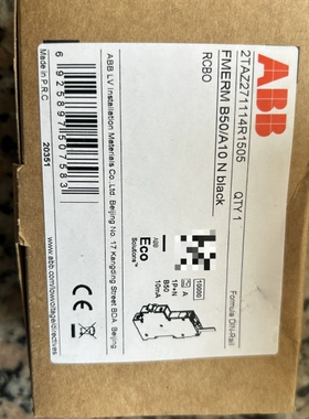 ABB微型断路器FMERM B50/A10 N，型号2T;议价