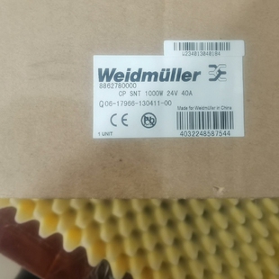 CP SNT1000W24V 40A魏德米勒电源Weidmu议价