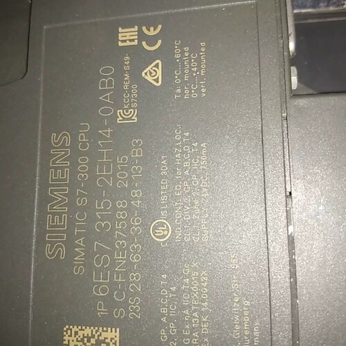 CPU315－2EH14出售，功能正常，15年的货，外议价