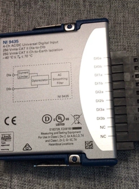 NI-9435 4通道AC/DC通用数字输入模块，功能完好，