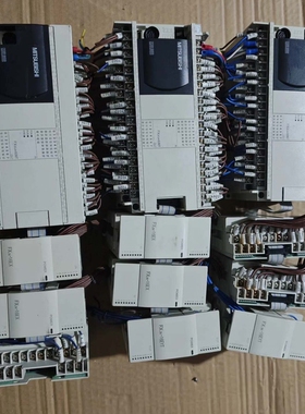 PLC FX3GA-60MR-CM加扩展FX2N-16E