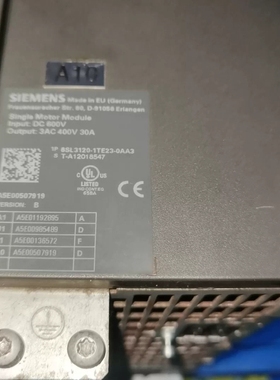6SL3120-1TE23-0AA3驱动器30A，功能