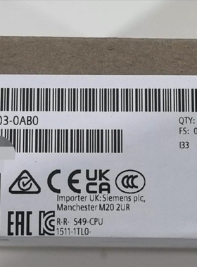 全新原装正品6ES7511-1TL03-00原装现议价