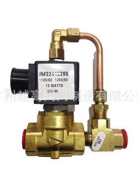 替代Kaeser凯撒螺杆空压机电磁阀DC24V二位四通阀体 空压机配件