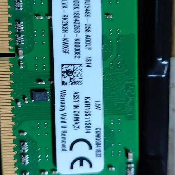 检修Kingston金士顿DDR3 1600 4GB笔记本内存条详询图片