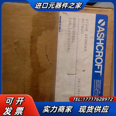 全新原雅斯科Ashcroft 压力开关B720B议价