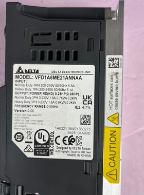 议价台达MS300变频器型号VFD1A6MS21ANSAA VF议价