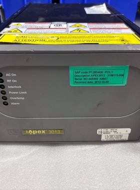 议价AE Apex 3013射频电源 型号3156113-006维修