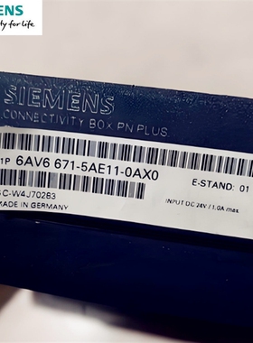 6AV6671-5AE11-0AX0接线盒 PN plus，用于 移动式面板(PROFINET)