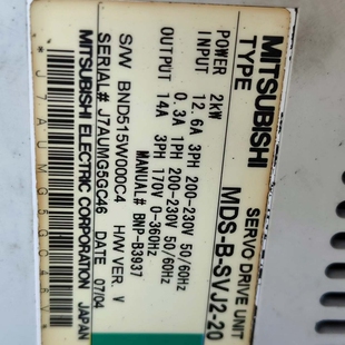 伺服驱动器 MDS SVJ2 详谈