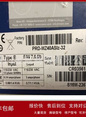 全新 科尔摩根CR03561-MZ伺服驱动器现货供应顺丰包邮库议价